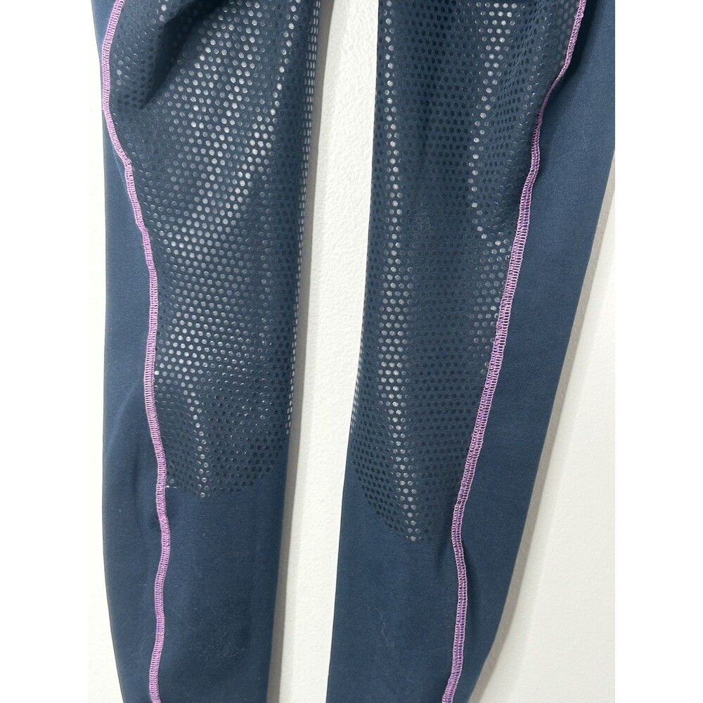 Riding Sport Dover Saddlery Leggings Navy Blue Medium Made in India Equestrian - Picture 5 of 6